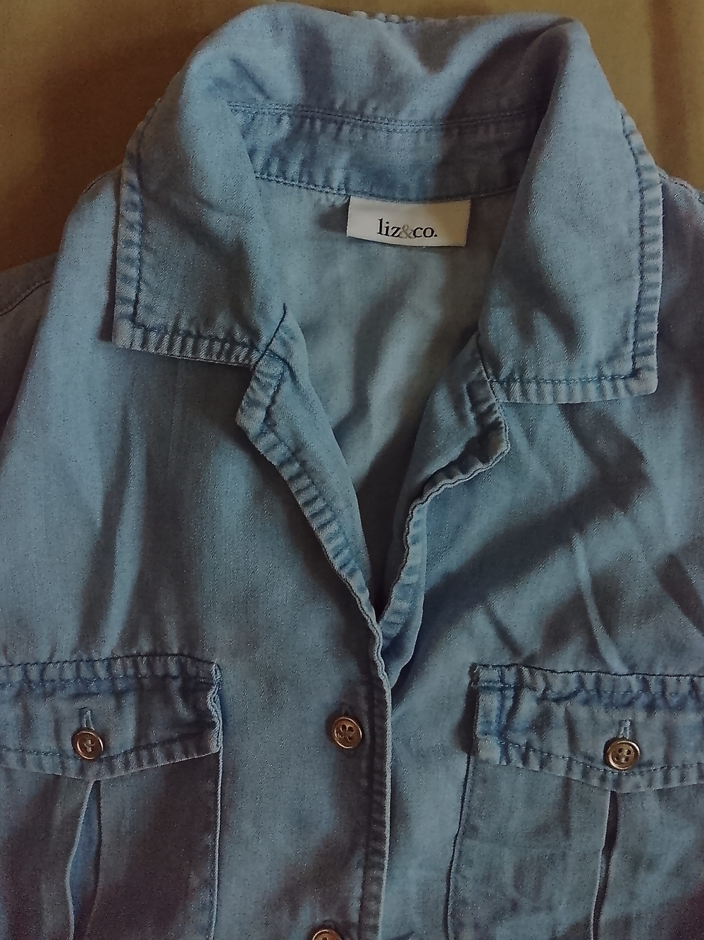 Liz & Co Kids Light Blue Denim Shirt